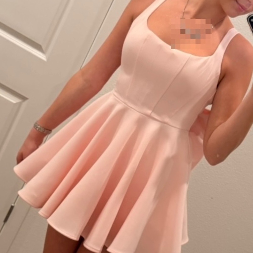 Baby Boo Rue Mini Dress ( BlushColor)